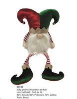 Jolly Gnomo Decorativo Seduto 21X13X60 Cm