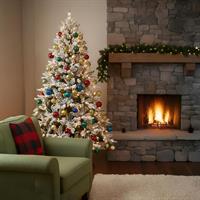 Albero Natale Frejus Innevato H240 2949Rami Diam.135