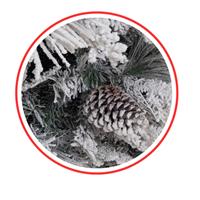 Albero Natale Avezzano Innevato H240 1585Rami Diam.170