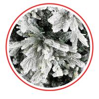 Albero Natale Berkshire Innevato H240 6428Rami 2500Led Diam.152