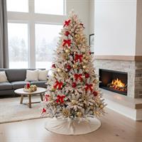 Albero Natale Berkshire Innevato H240 6428Rami 2500Led Diam.152