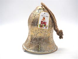 Campana Metallo H.20,5D/.17Cm. Da App. C/Manico Corda Oro
