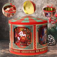 Carillon Latta H.19Xd22Cm. C/Disegni Natale