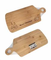 Tagliere Bamboo Disegno Natale 39X18Cm.