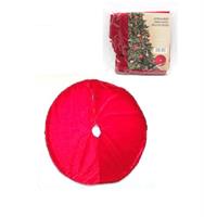 Coprialbero Diam.120Cm. Velluto Rosso