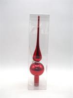 Puntale In Vetro H.26Xd.6Cm Rosso Lucido.