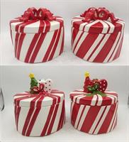 Biscottiera Pacco Regalo H.15X16X16Cm. Ceramica -