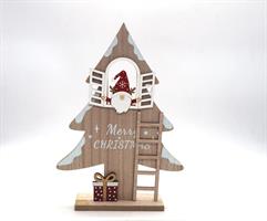 Albero Natale In Legno H.31X21.5X5Cm.