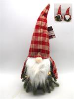 Babbo - Mamma Natale C/Albero C/Luci - 40 Cm - 2Ass.Ti