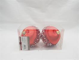 Set2 / Palle Da Appendere - D.10Cm. Rosso - In Pvc  Box