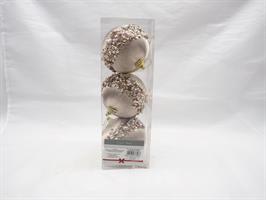 Set3 / Palle Da Appendere - D.8Cm. Oro In Pvc Box