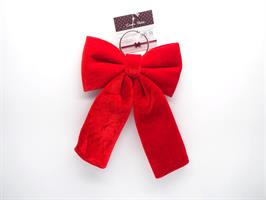 Fiocco Velluto Da Append. H.30X20Cm - Rosso