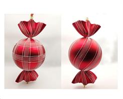 Decorazione Caramella - Ass.Ti. D20Cm - H36Cm.