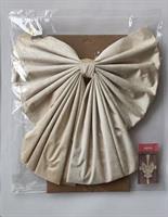 Fiocco Dietro Porta Velluto Crema C/Nastro H.52X52Cm