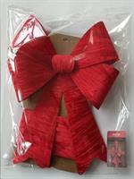 Fiocco Dietro Porta Pvc/Velluto Rosso C/Nastro H.66X50Cm