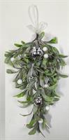 Mazzofoglie Glitterate Da Append. C/3Sonagli Arg. 70 Cm