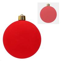 Sfera Diam.25Cm. Velluto Rosso