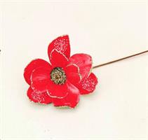 Fiore Di Natale. D.22X40Cm - Rosso/Oro