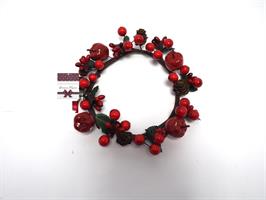 Girocandela Bacche Rosse C/Mele E Pigne Diam.14Cm.