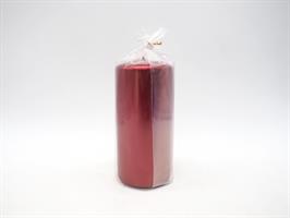 Candela Cero H.15Xd.7Cm Rosso Metalizzato