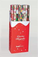Carta Regalo Natalizia Cm.70X200 Rotolo Ass.In Espositore
