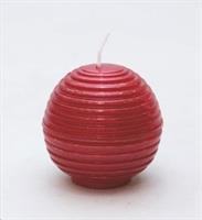 Candela Sfera Mm.60 Rigata Rossa