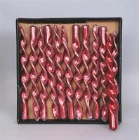 Candela Cm.26 Fiamma Rossa Metallizzata In Scatola Espositore