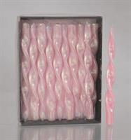 Candela Cm.26 Fiamma  Rosa In Scatola Espositore