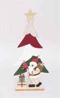 Decorazione Legno Cm.20X45Hdec.Albero Feltro