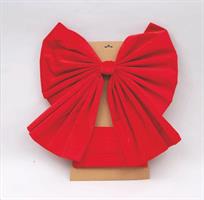 Fiocco Velluto Rosso Per Porta Cm.54X60