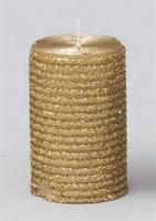Candela Cilindro  Cm.5X7,5Cerchi Oro