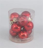 9 Sfere Mm.30 Rosse Sat/Met/In Cilindro In Espositore