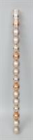 16 Sfere Mm.70 Champagne Met/Satinato In Siluro Pvc