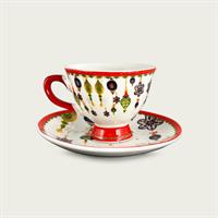 Tazza Caffè Con Piattino Christmas Magic