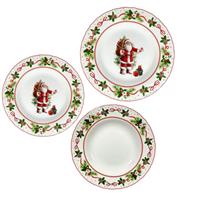 Servizio Piatti 18 Pz Babbo Natale