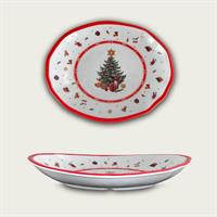 Ovale 23x17x4 Cm Christmas Tree