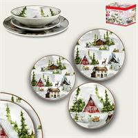 Servizio Piatti 18 Pz Christmas Land