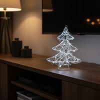 Albero Natale 60L 6F Bianca Esterno 28X8Xh34