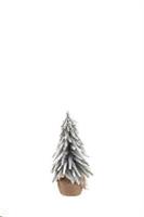 Albero Natale Innevato C/Base Juta D6X26