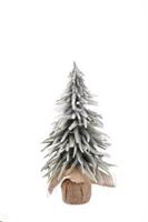 Albero Natale Innevato C/Base Juta D8X44