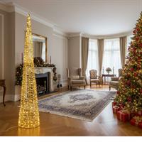 Albero Natale Oro 600L Est D28Xh150