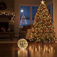 Palla Oro 400Led Est Natale Diam40