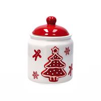 Barattolo Ceramica Natale D11Xh15,5