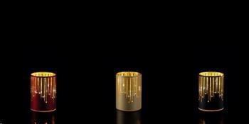 Lampada Cilindro Vetro 10Led A3C Natale D9X12