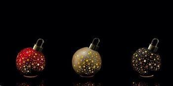 Pallina Natale Vetro 12Led A3C Natale D15