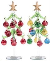 Albero Natale+Palline Vetro A2C D10Xh26