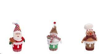 Decorazione Natale Tessuto A3Mod Cm18X14Xh35