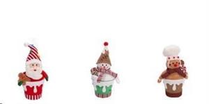 Decorazione Natale Tessuto A3Mod Cm18X14Xh35