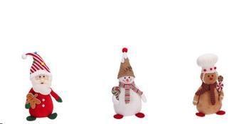 Decorazione Natale Tessuto A3Mod Cm17X13Xh35