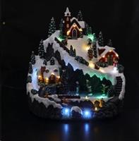Paese Invernale Res+Pla 24Led Natale 33X26X33